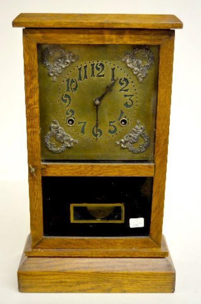 Ingraham Oak Time & Strike Cottage Clock