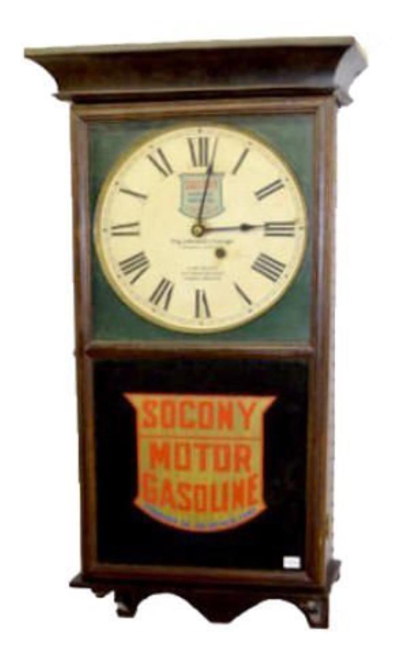 ST Gasoline Advertising Store Regulator Clock