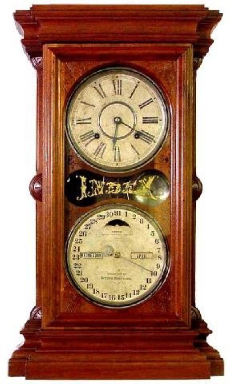 Lynch Brothers Index 1866 Calendar Clock