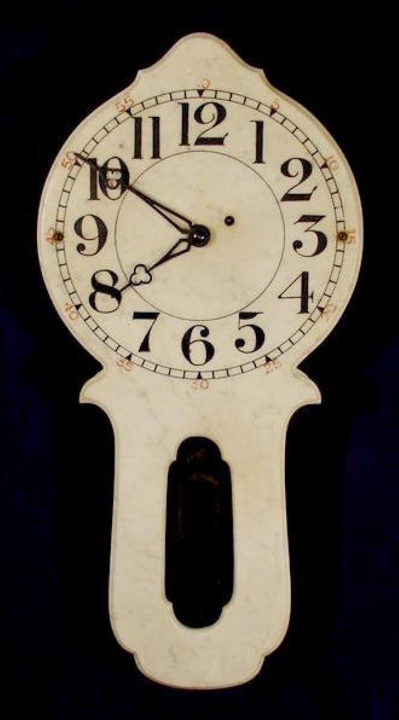 Howard Marble Front Hanging Clock