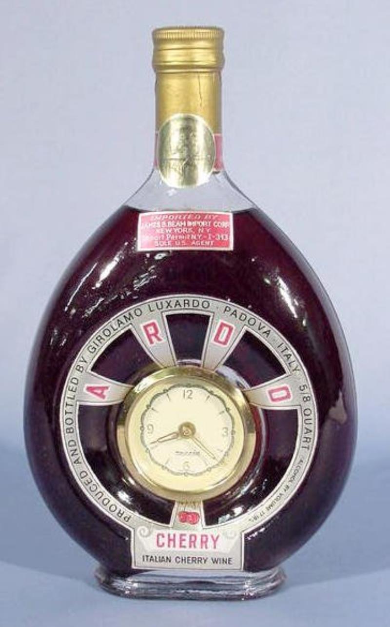 Jim Beam Corp. Wine Bottle German Mercedes Clock