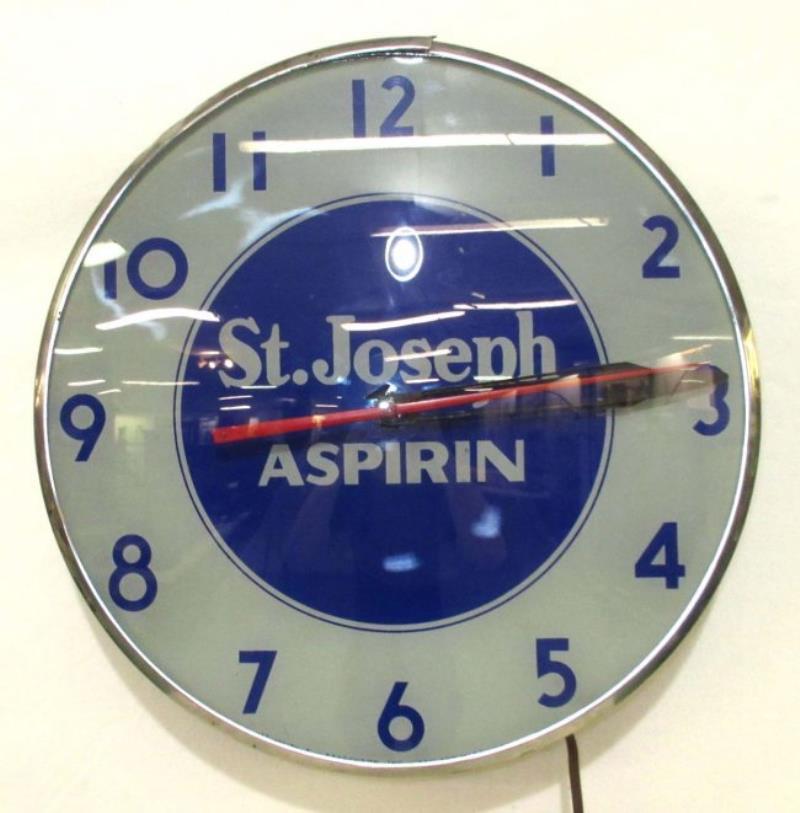 St. Joeseph’s Aspirin Adv. Clock