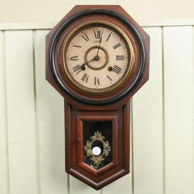 Circa 1900 octagon school house clock