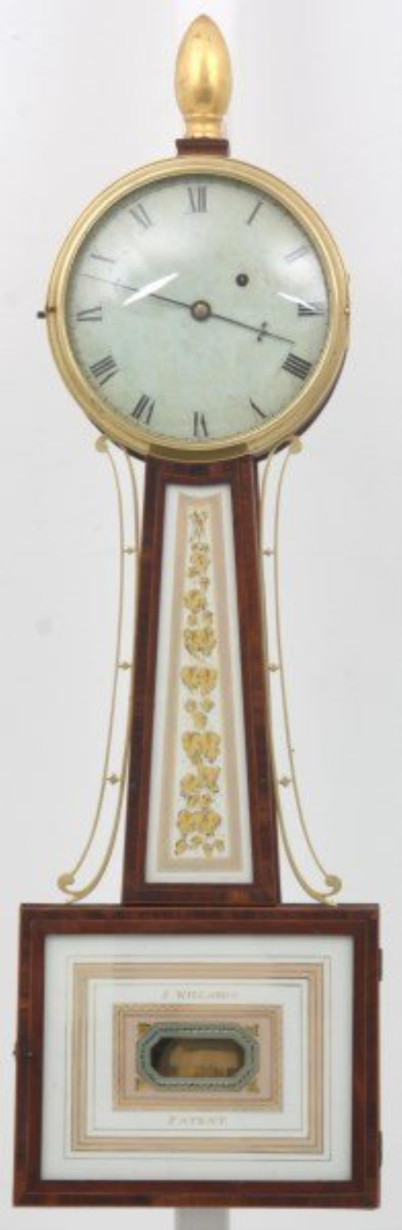 American Mahogany Banjo Clock