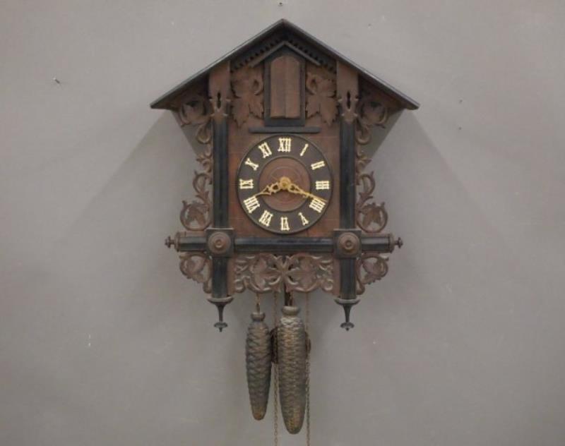 German Trumpeter wall clock