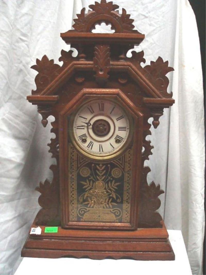 E. Ingraham Co. Ginger Bread Kitchen Shelf Clock