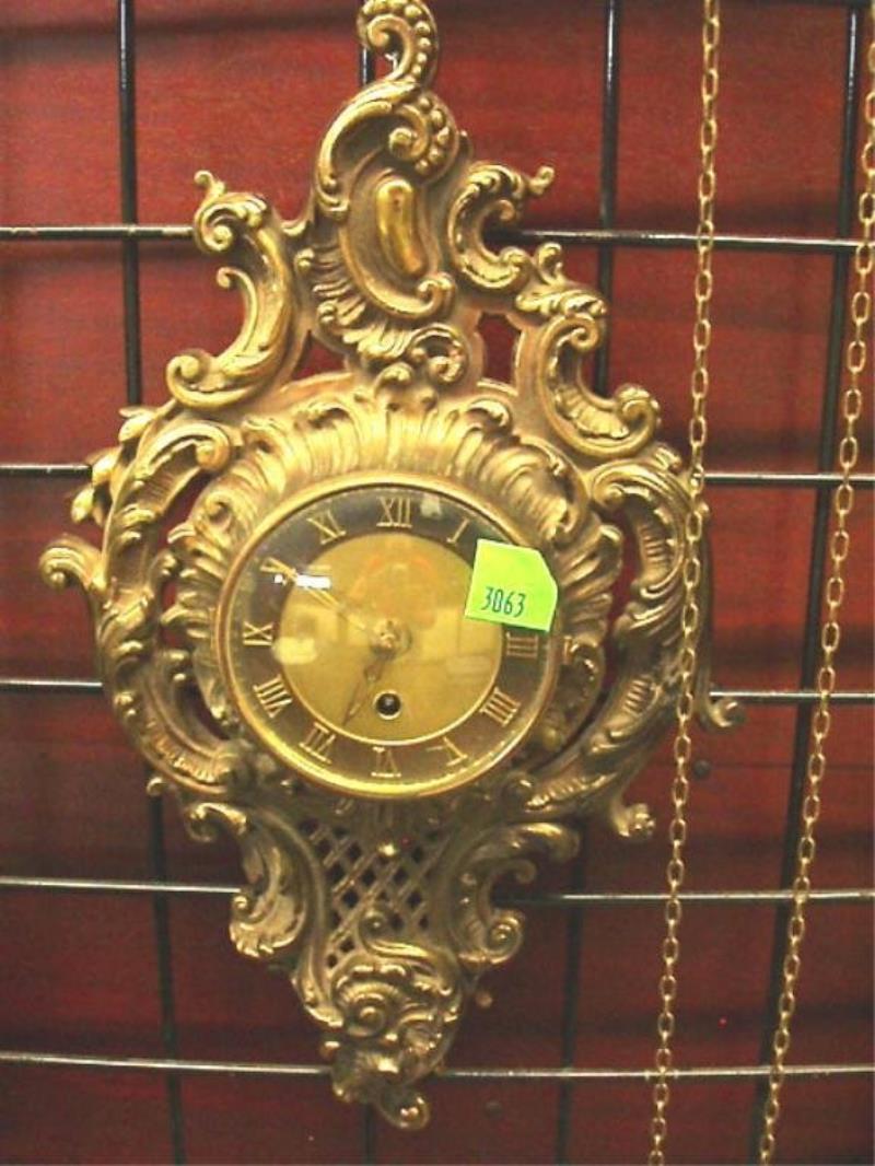 French Rococo Style Wall Clock