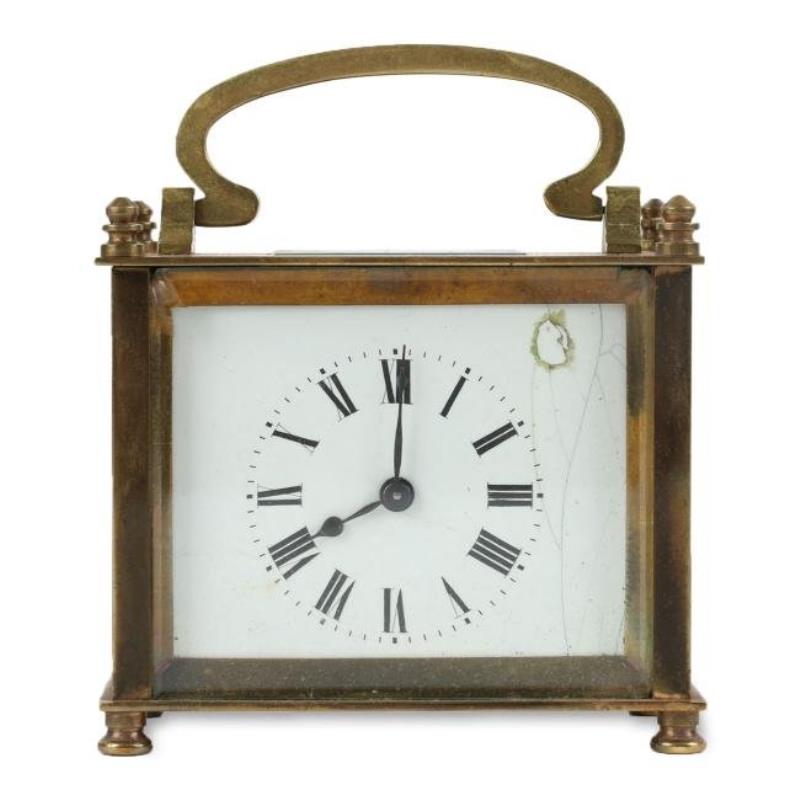 Fine French Brass Carriage Clock & Case