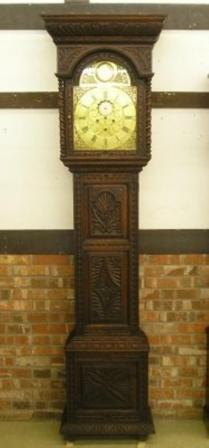 Oak Grandfather clock