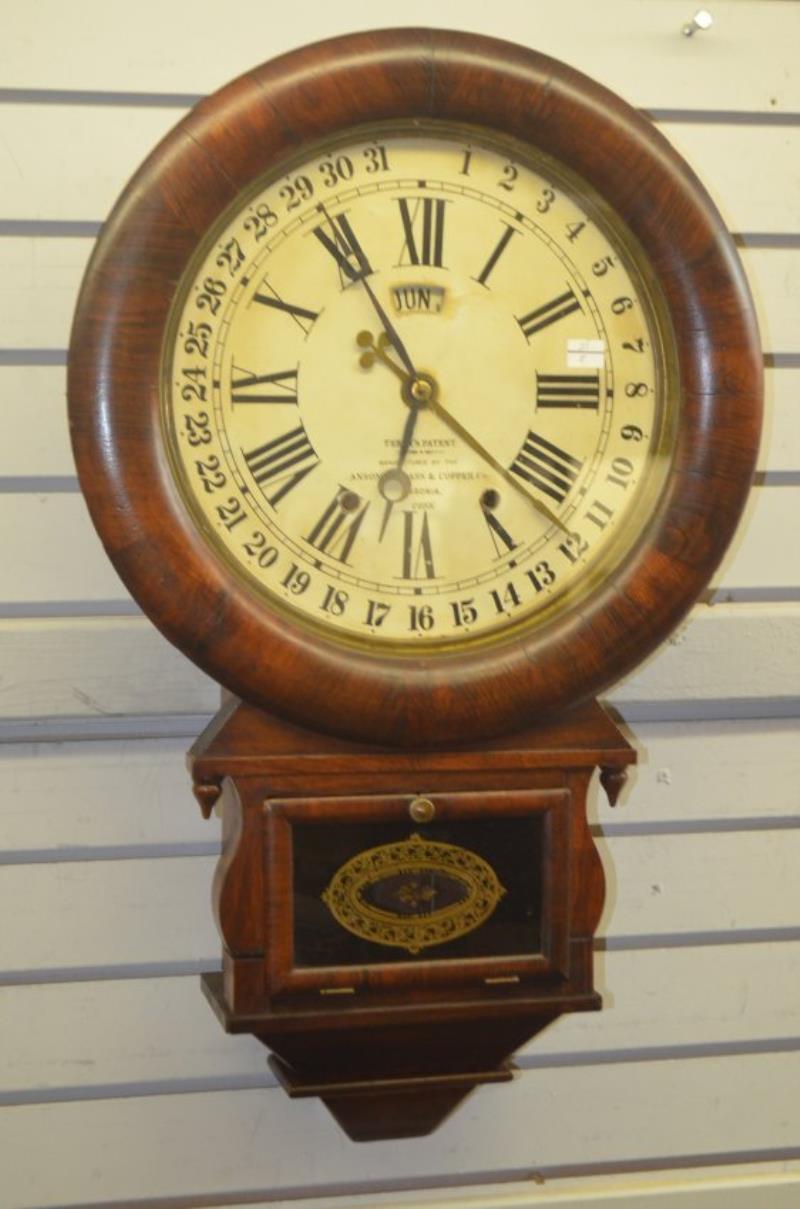 Ansonia Terry’s Patent Calendar Short Drop Clock