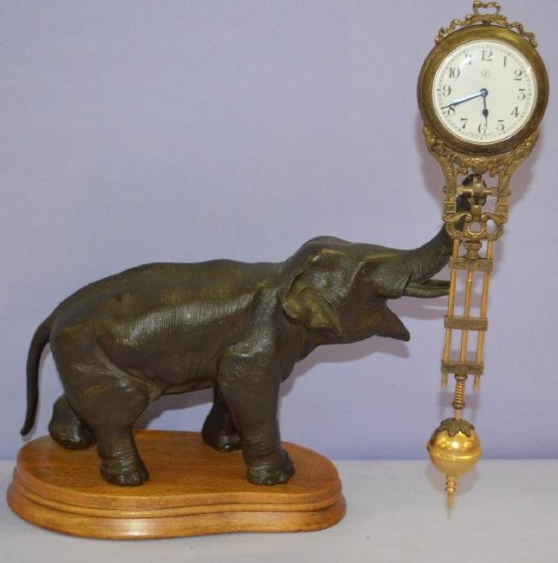 Vintage Junghans Swinging Elephant Clock