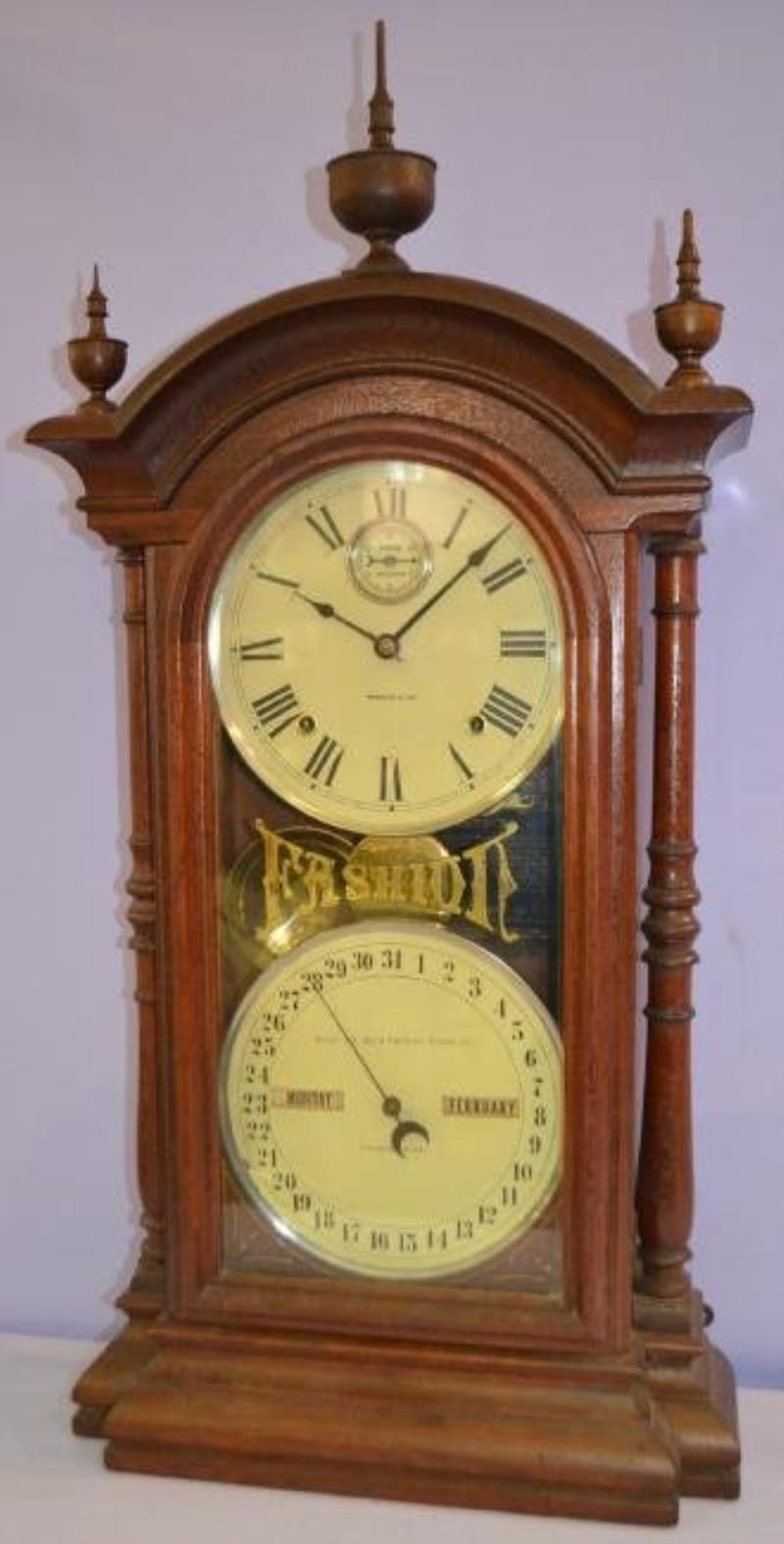 Antique Seth Thomas Fashion Double Dial  Clock