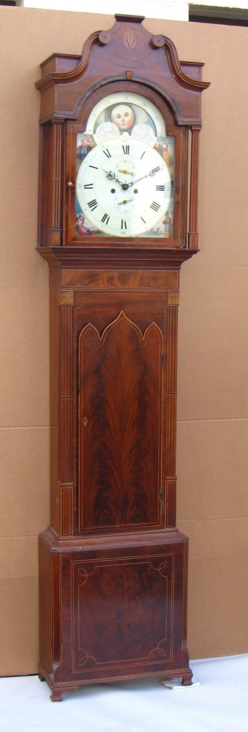 Fine Georgian tall case clock