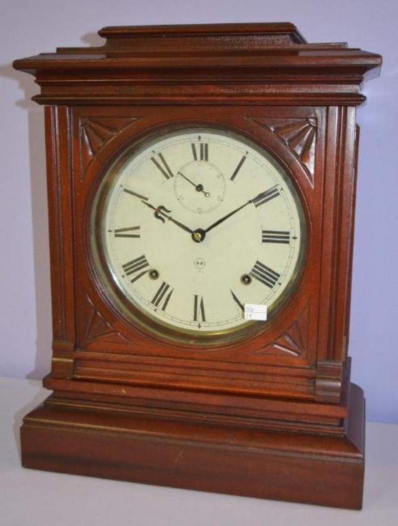 Seth Thomas Mahogany Hotel Shelf Clock