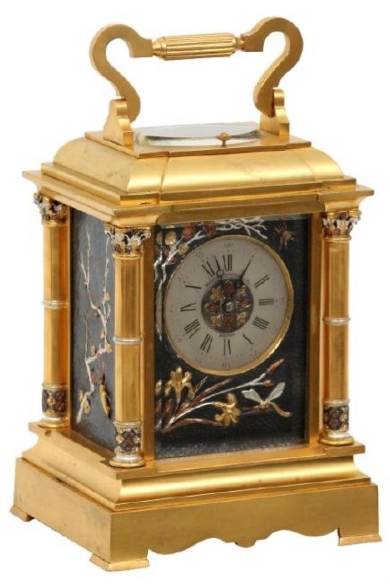 Gilt Bronze Grand Sonnerie Carriage Clock