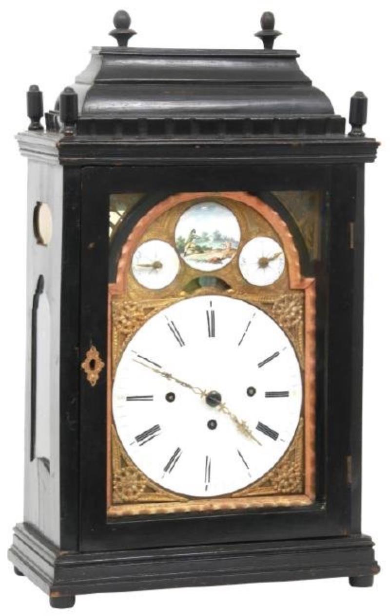 Grand Sonnerie Ebonized Bracket Clock