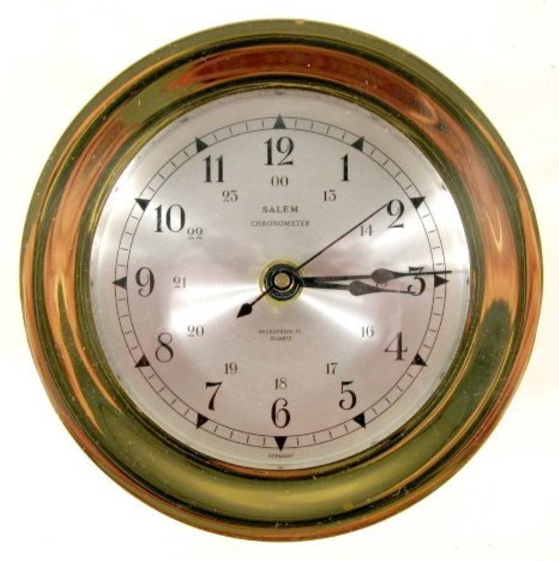 Salem Chronometer Microtron XL Quartz Ships Clock