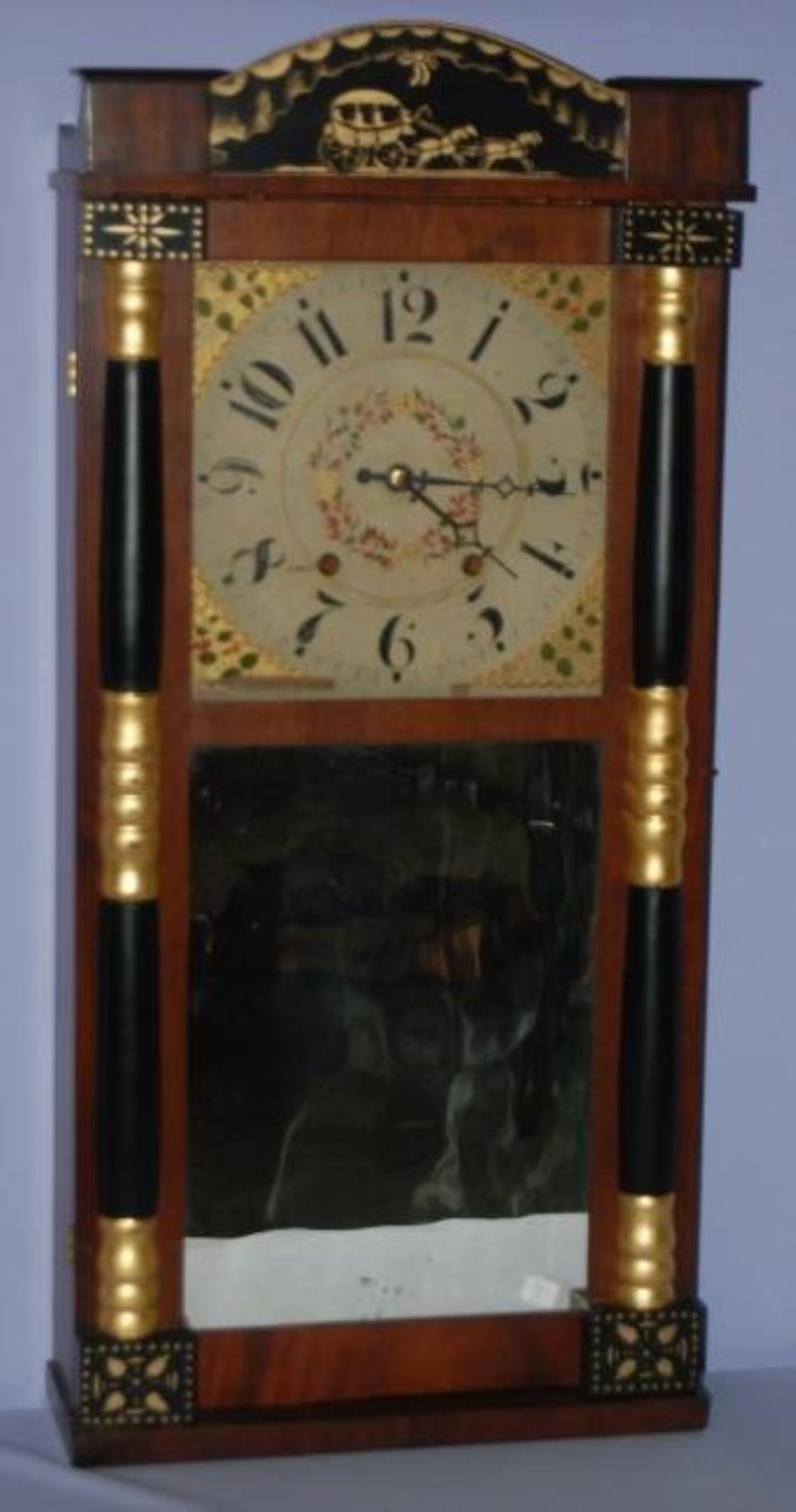 E. & G.W. Bartholomew Wood Works Shelf Clock