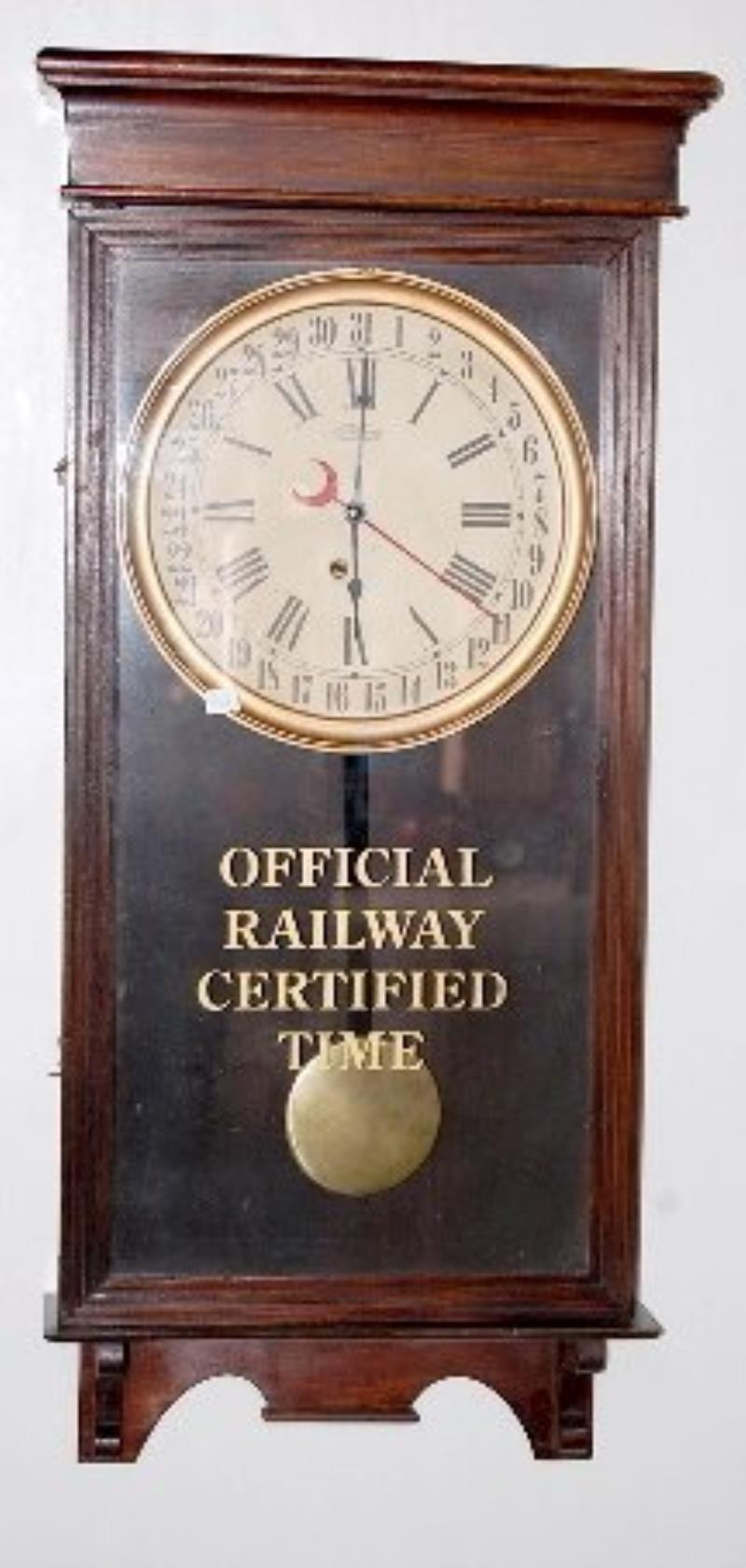 Ingraham Trenton Railway Calendar Clock