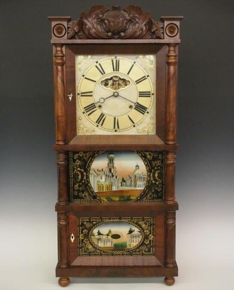 C & L C Ives Triple decker shelf clock