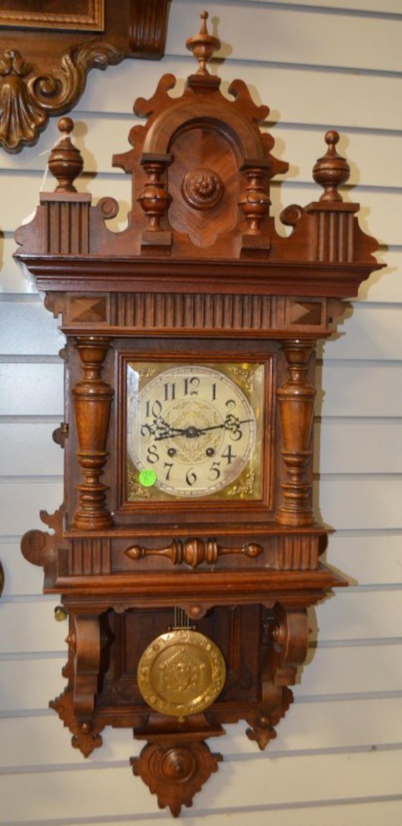 Antique Lenzkirch Open Well Swinger Clock