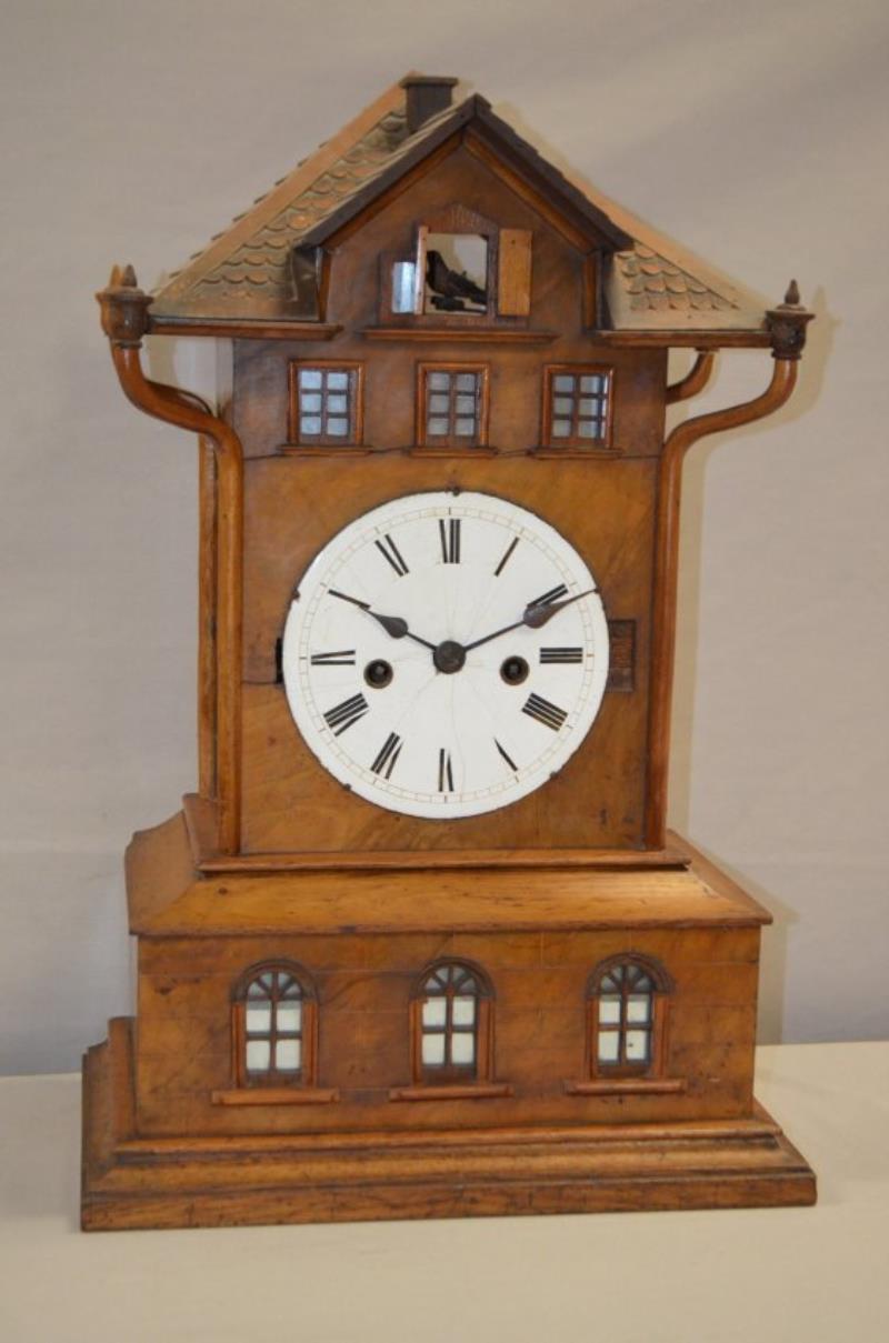 Antique Beha Black Forest Musical Shelf Clock