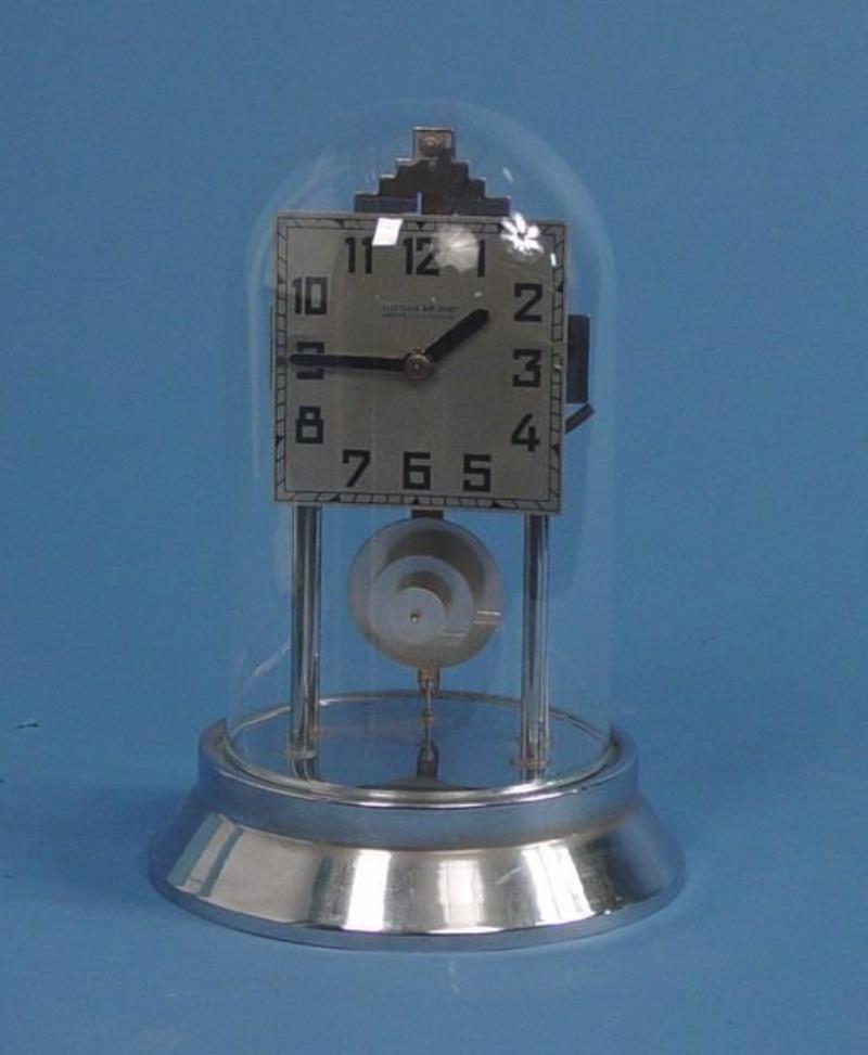 Art Deco French Electric Mantle Dome Clock