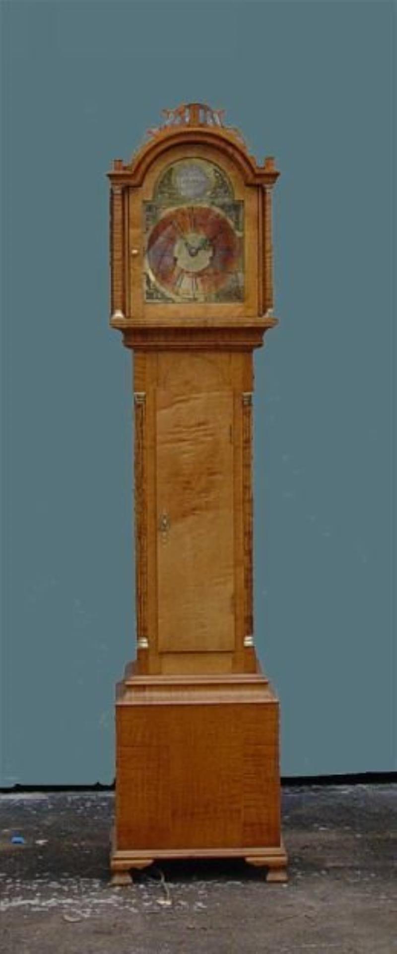 Maple Dwarf Tall Case Clock