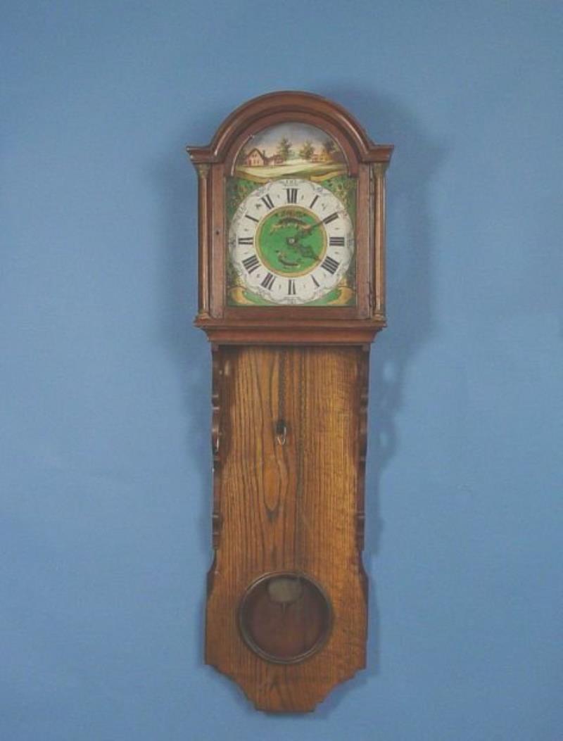 Dutch Oak Hood Wall Clock