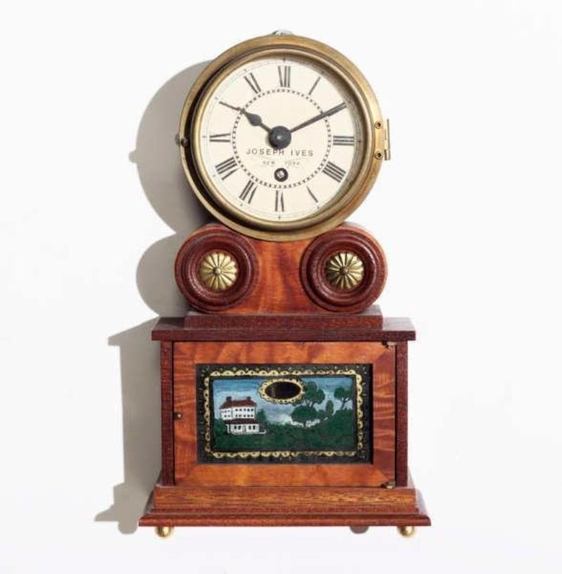 Miniature Michael Paul- Joseph Ives Wagon Spring Clock