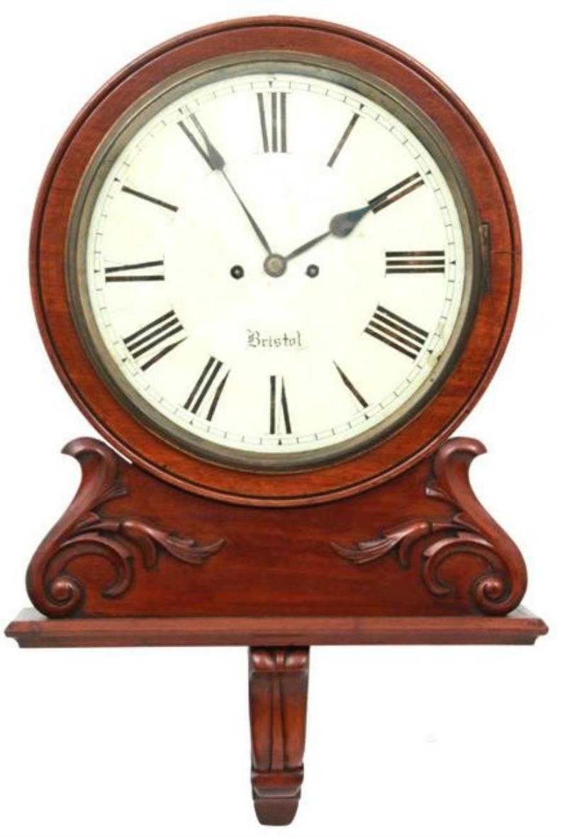 Signed “Bristol” Mahogany Fusee Bracket Clock