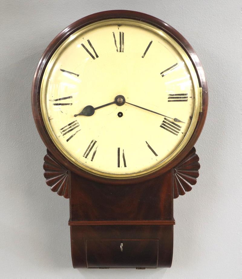 George III Drop Dial Wall Clock