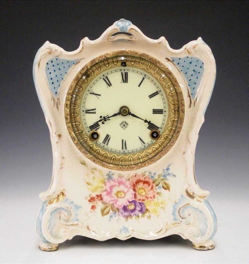 Ansonia La Charite China Shelf Clock