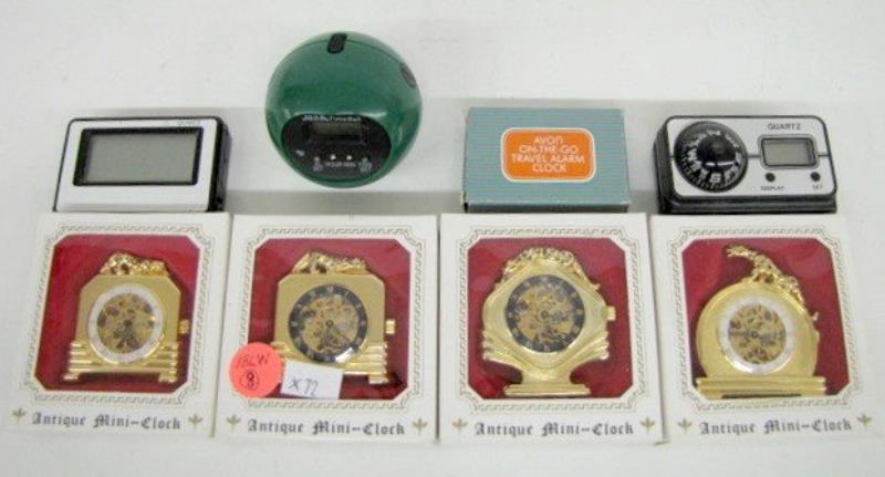 Group of 8 Clock Related Items