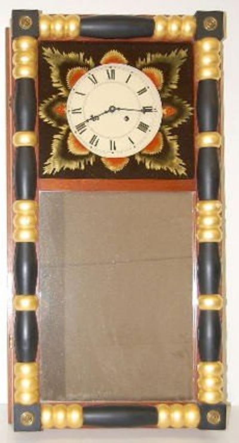 J. Guido Jr. Mass. Looking Glass Shelf Clock