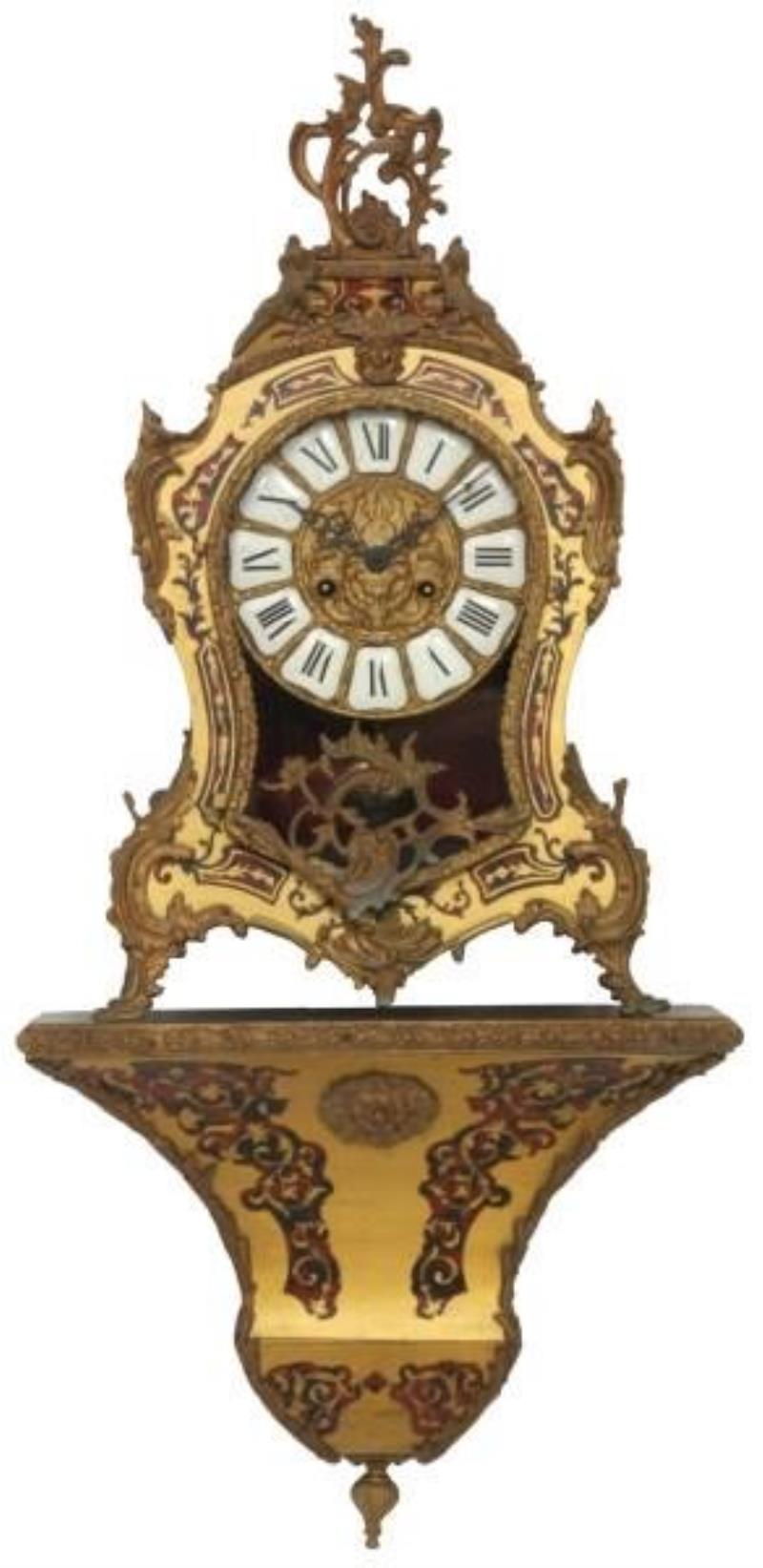 20th Century Tortoise Shell Bracket Clock