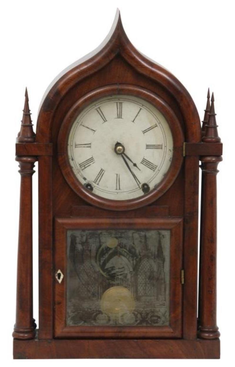 Brewster and Ingrahams Gothic Mantel Clock