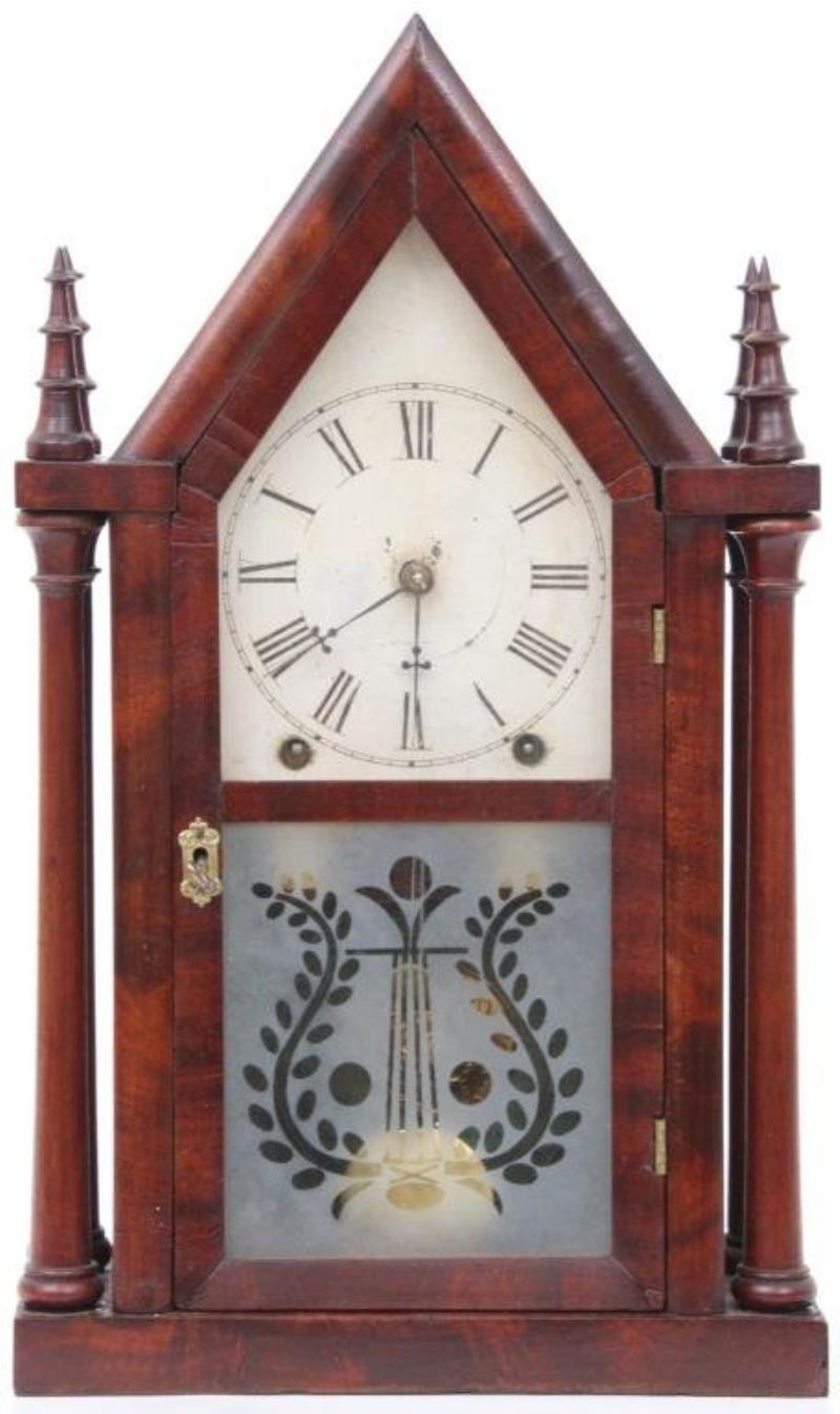 Brewster and Ingrahams Gothic Steeple Clock