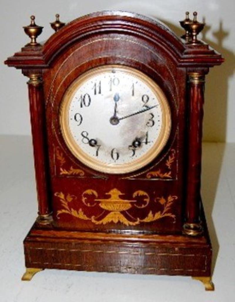 Lenzkirch Inlaid Fancy Shelf Clock