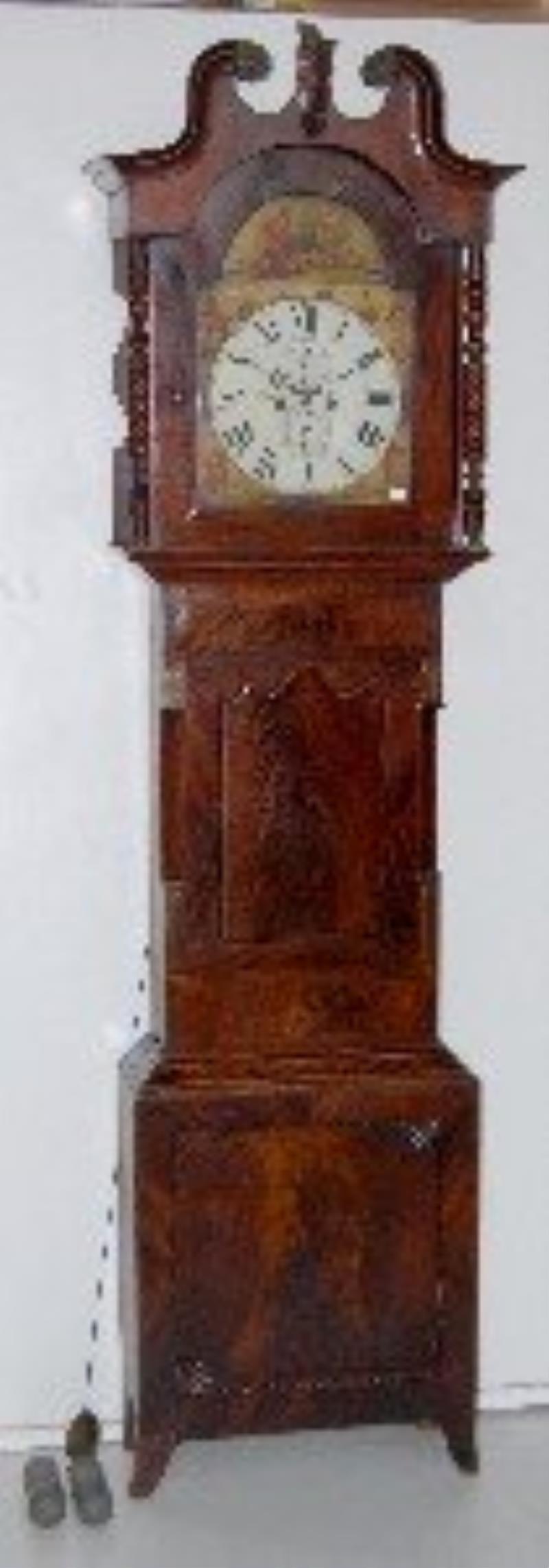 English Mahogany Tall Case Clock