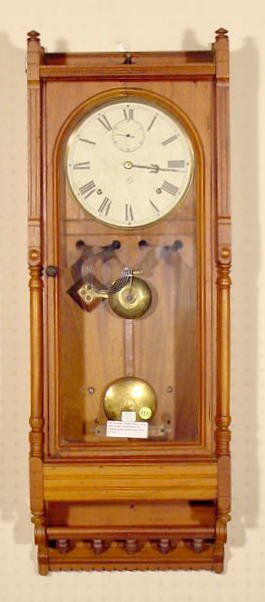 Seth Thomas Queen Anne Walnut Wall Clock NR