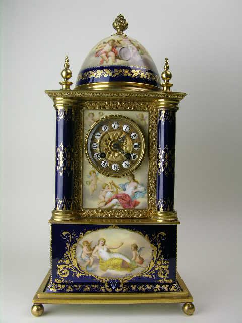 19th Century Royal Vienna mantle clock.