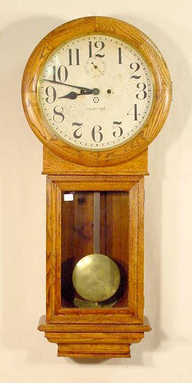 New Haven Saturn 30 Day Office Clock NR
