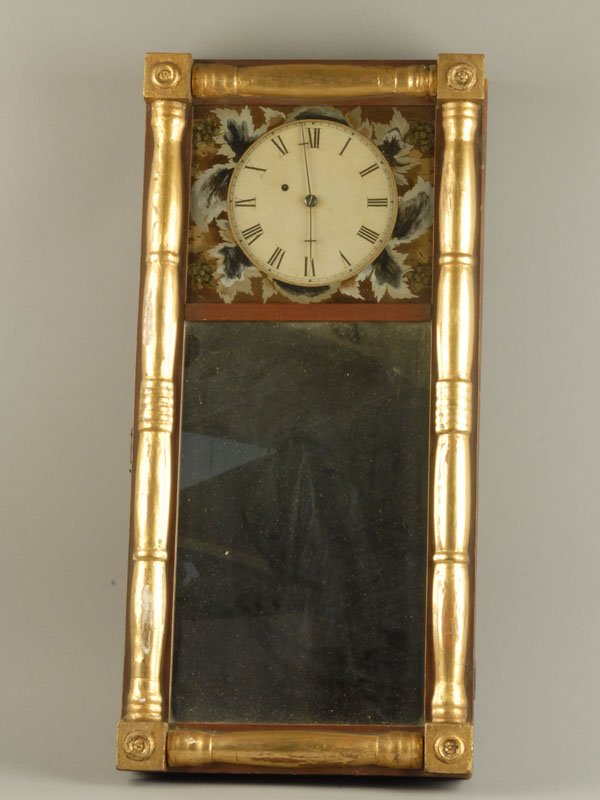 A Morrill Federal Wall Clock, with an eight day