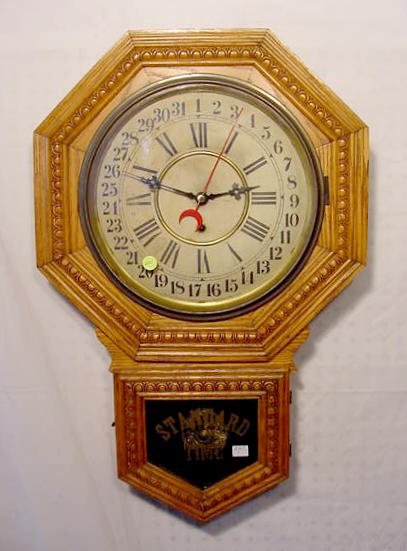 Gilbert Admiral Short Drop Calendar Clock NR