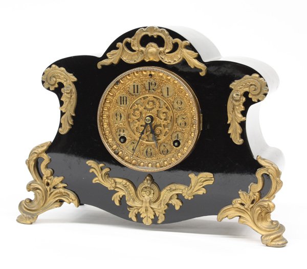 Ansonia enameled iron ”Amiens” clock