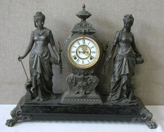 Ansonia “Art & Commerce” Mantle Clock