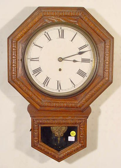 Waterbury Oak 10″ Arion Hanging Clock
