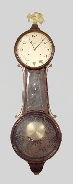 Ansonia Dual Chime Banjo No. 2, Ice Chipped Glass