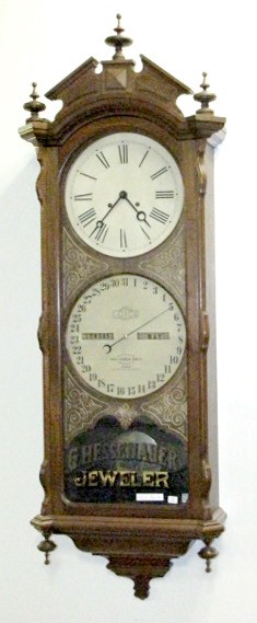 Ithaca No.2 Bank Calendar Clock